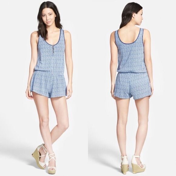 Soft Joie 'Braylon' Striped Small Slub Knit Romper - Picture 1 of 8